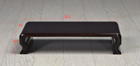 花台: 紫檀　盆栽台　巾22.2cm　大阪唐木指物　no.5810