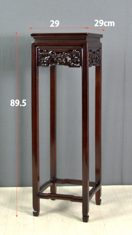 花台: 花梨 角高卓(中国製) no.8804 / 唐木家具OSAKA